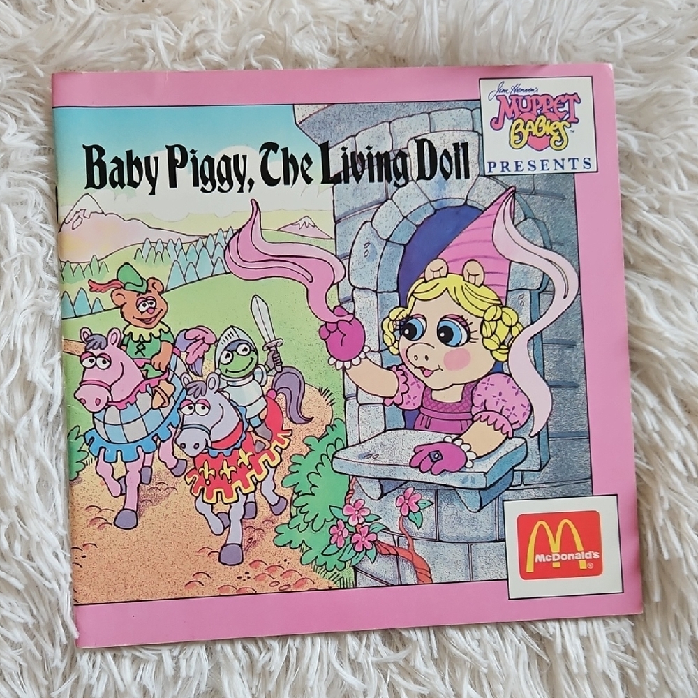 5/$20 NEW MCDONALD'S MUPPET BABIES BABY MRS. PIGGY RAPUNZEL THE LIVING DOLL BOOK